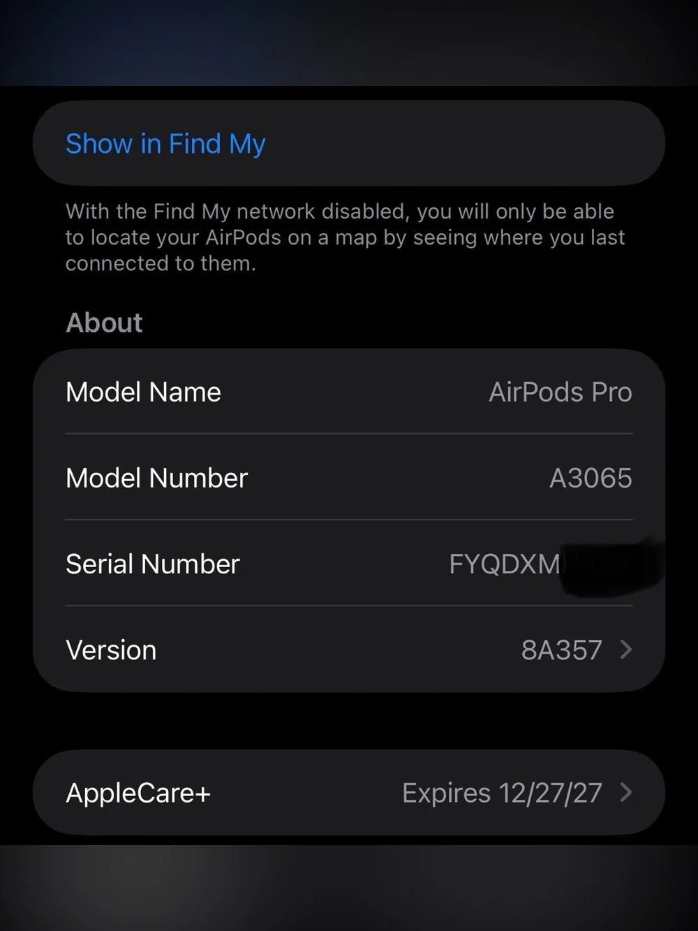 Apple AirPods Pro 3 (17 Months of AppleCare+)